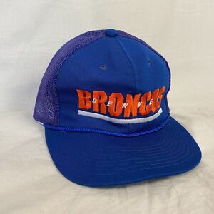 Vintage Denver Broncos Snapback Hat Cap Mesh Trucker MacGregor Sport Specialties